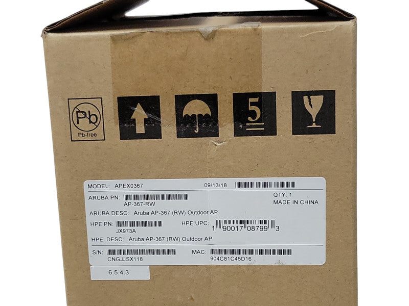 Open-Box Aruba Apex0367 AP-367-RW outdoor access point _