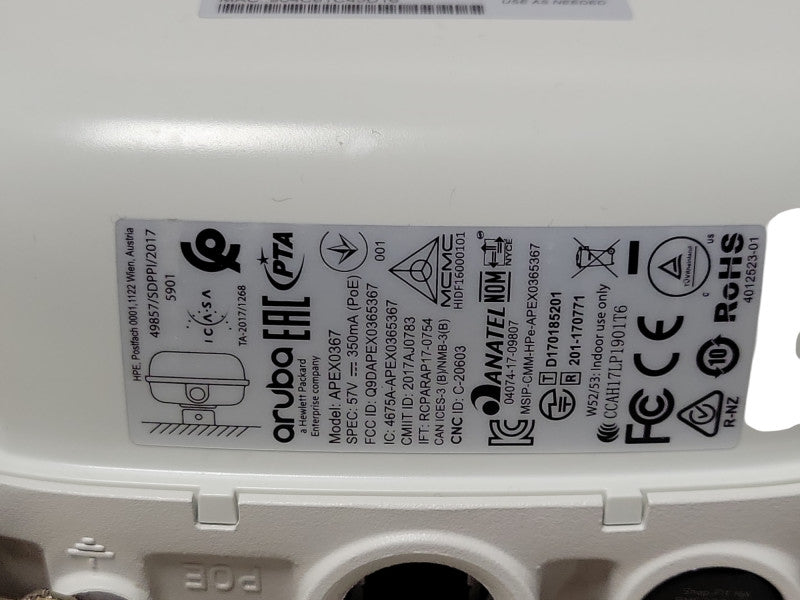 Open-Box Aruba Apex0367 AP-367-RW outdoor access point _