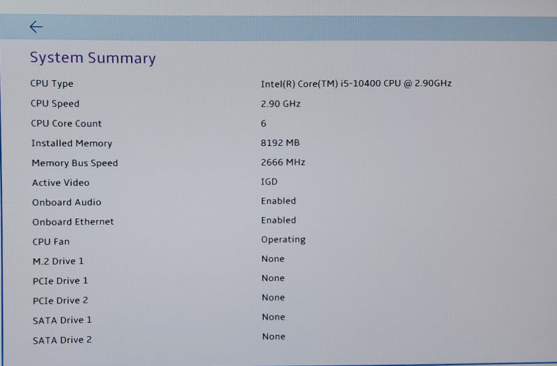 Lenovo Thinkcentre M70c i5-10400@2.9GHz 8GB RAM NO-HDD/SSD