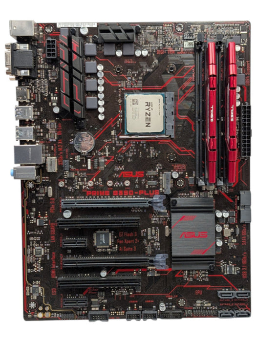 ASUS PRIME B350 - PLUS AMD Ryzen 1700 & 16GB RAM Combo  -