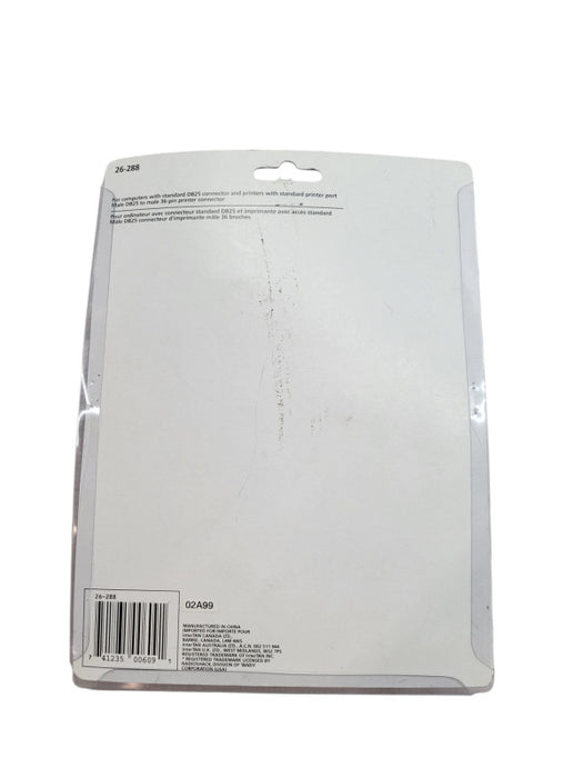 Radio Shack Shielded Printer Cable 6' - DB25 %