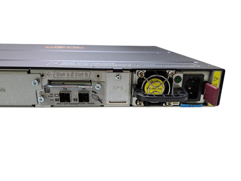 HP J9729A Aruba 2920-48G-POE+ Switch w/ J9733A Module & 1x PSU