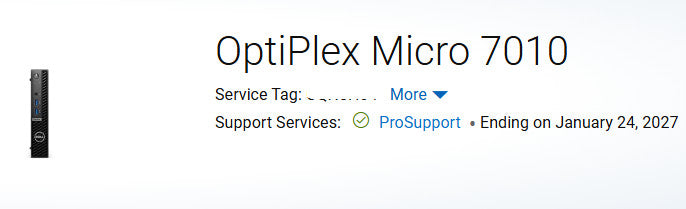 OptiPlex Micro 7010 14-Core i5-13500T 32GB RAM 512GB NVMe USB-C PD Power -