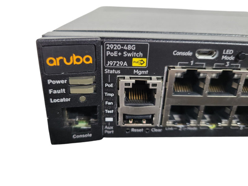 HP J9729A Aruba 2920-48G-POE+ Switch / J9733A Module &  1x PSU !