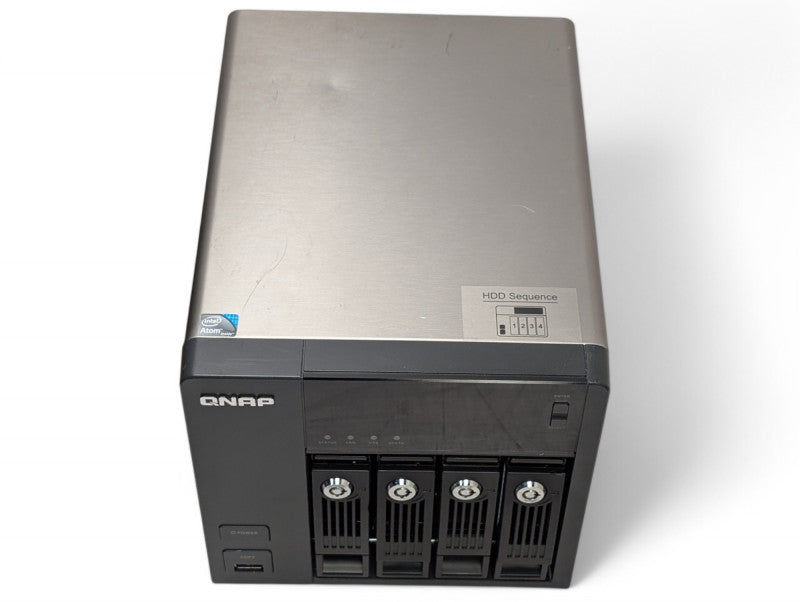 QNAP TS-469 Pro 4 Bay NAS with 2x 2TB HDDs installed  -