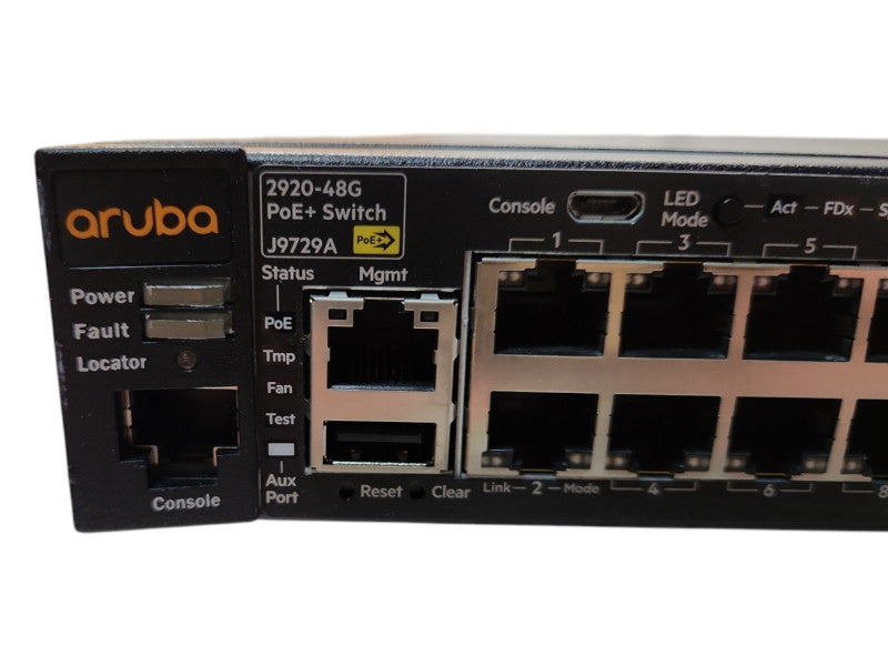 HP Aruba 2920-48G-PoE+ J9729A 48-Port Managed Gigabit Switch w/ J9733A