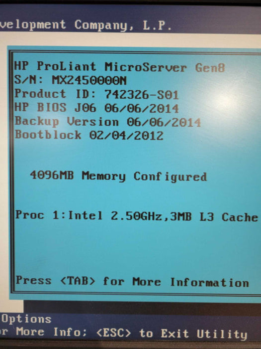 HP ProLiant MicroServer Gen8 | Pentium G2020T @2.50GHz, 4GB Ram, B120i RAID !