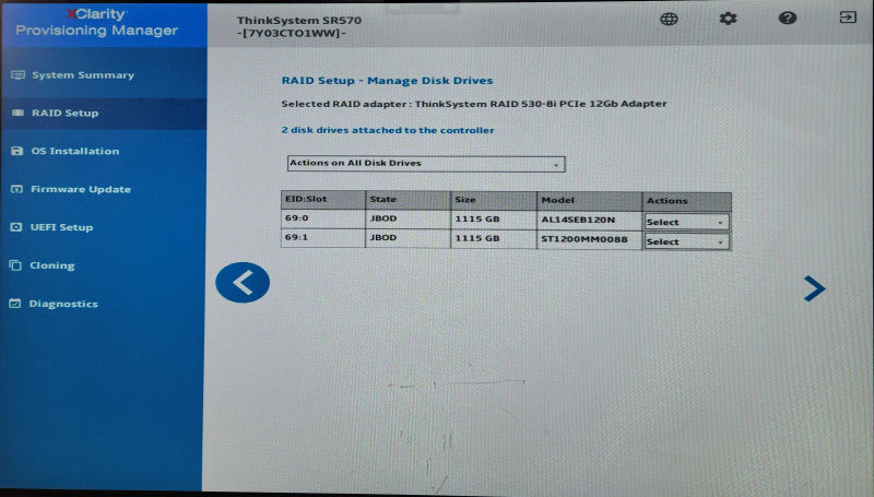 Lenovo ThinkSystem SR570 1U 8x2.5", Xeon Silver 4114, 32GB DDR4, 530-8i