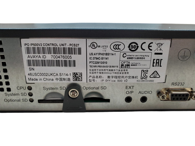 Avaya IP Office IPO IP500V2 Control Unit *READ*