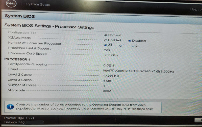 Dell PowerEdge T330 8x3.5", Xeon E3-1240 v5,16GB DDR4, No HDD, NO RAID