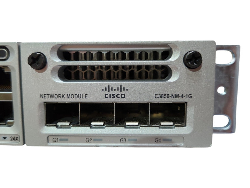 Cisco Catalyst WS-C3850-24T-S 24-Port Gigabit Managed Switch C3850-NM-4-1G