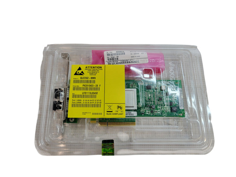 QLogic QLE2562-IBMX 8GB Dual Port Fiber Channel Card %