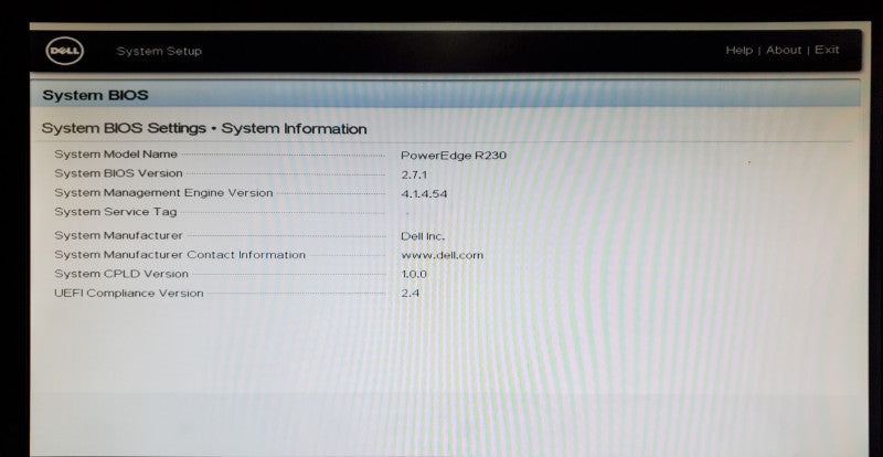 Dell PowerEdge R230 1x Xeon E3-1220 v5 8GB DDR4 H330 - No HDD