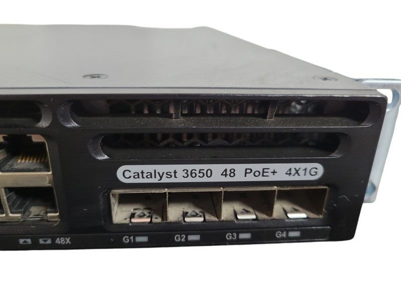 Cisco WS-C3650-48PS-E, 48-Port Gigabit PoE+ Switch, 4x SFP !