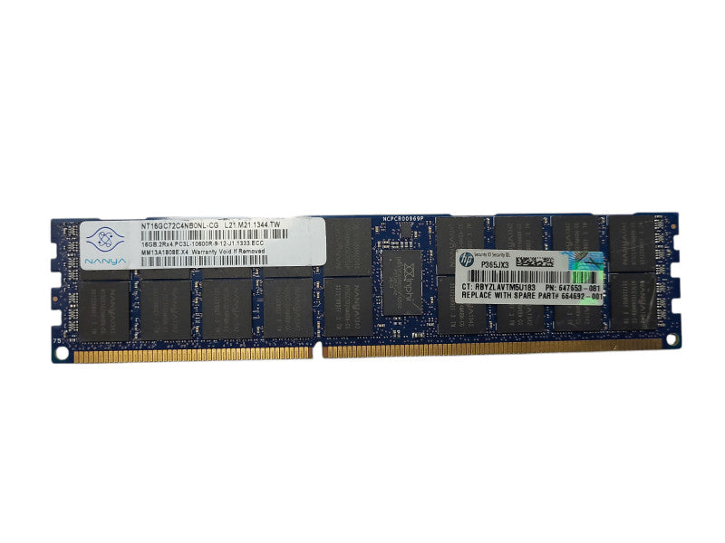 Assorted brands 16GB PC3L-10600R Server Memory Q$
