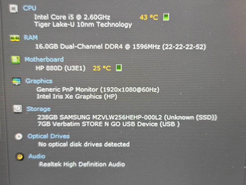 HP ZBook Firefly 14 i5-1145G7 16GB DDR4 256GB SSD  β Lap200