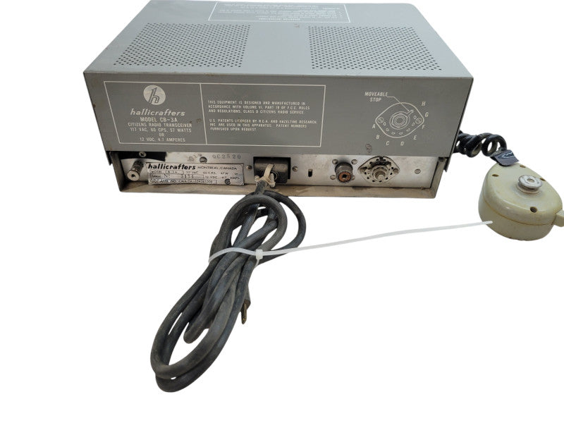 Vintage hallicrafters / Model CB-3A CB Radio (READ) %