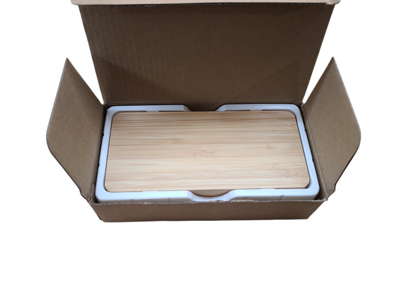 Ariel EPB-FB23 Bamboo 10000mAh Dual Port Power Bank with Wireless Charger Q