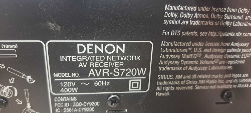 Denon AVR-S920W 7.2-Channel Network A/V Receiver READ