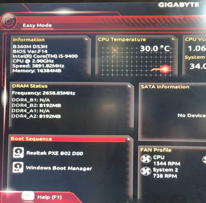Custom Gaming PC i5-9400 2.9GHz 16GB RAM GTX 1080 - No HDD