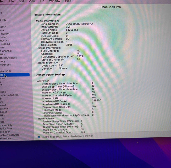 Apple MacBook Pro 13" 2017 i5-7360U 8GB RAM 128SSD No Power Adapter READ