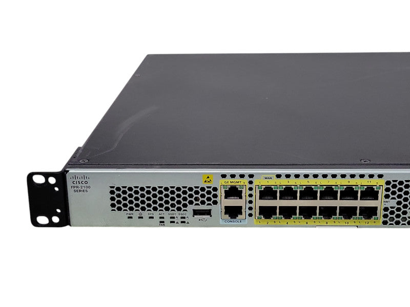 Cisco FPR-2110 FirePower Security Appliance With 100GB SSD w/ Rack Ears _