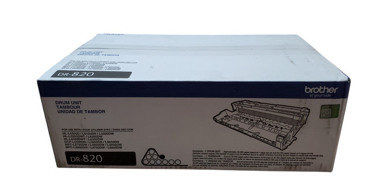 Genuine Brother DR-820 Drum Unit for HL-L5000D/L5100DN/L5200DW - New
