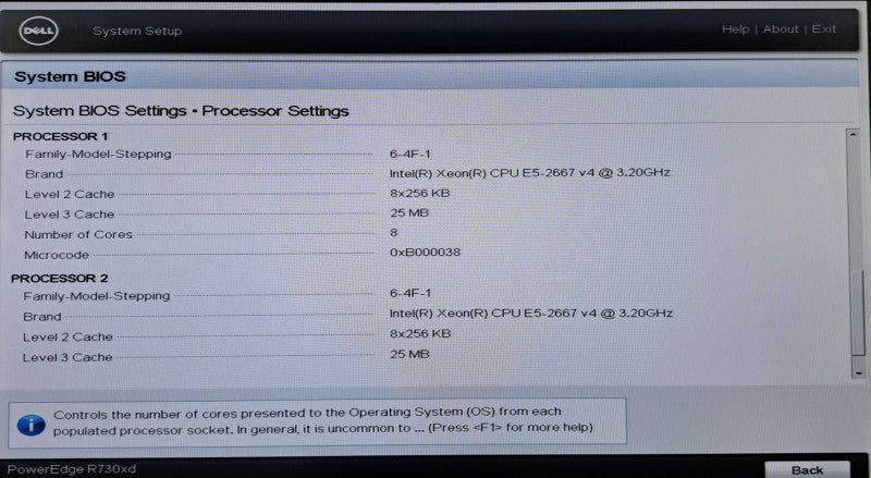 Dell R730xd 2U 26x 2.5" | 2x Xeon E5-2667 v4 @3.2GHz, 64GB DDR4, H330 Mini