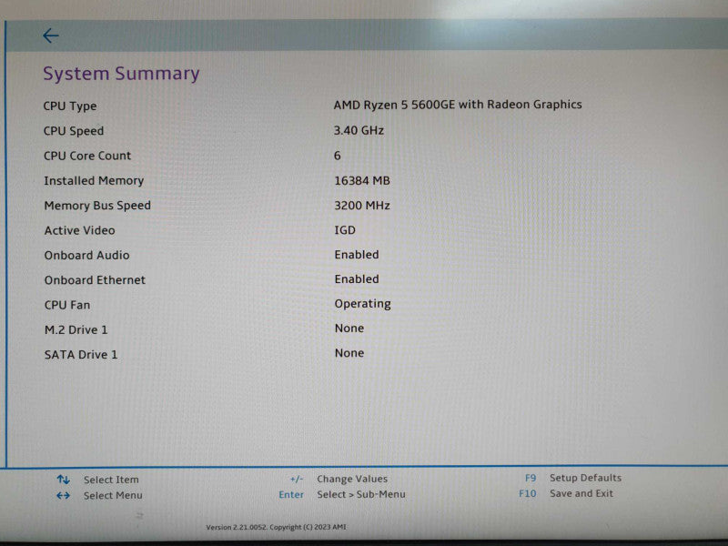 Lenovo M75q Gen 2 Ryzen 5 5600GE 3.4GHz 16GB RAM - No HDD