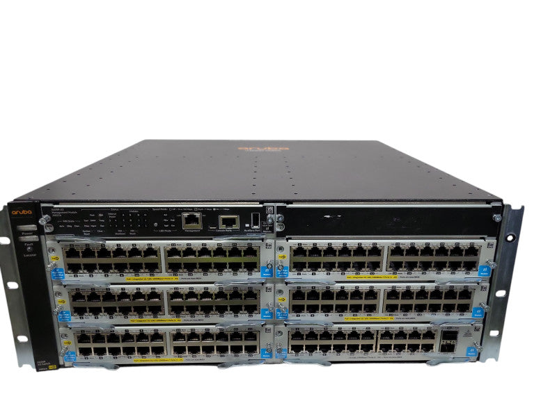 Aruba 5406R zl2 Switch J9850A w/ 5x J9534A 1x J9548A 1x J9827A, 2x PSU SEE  _