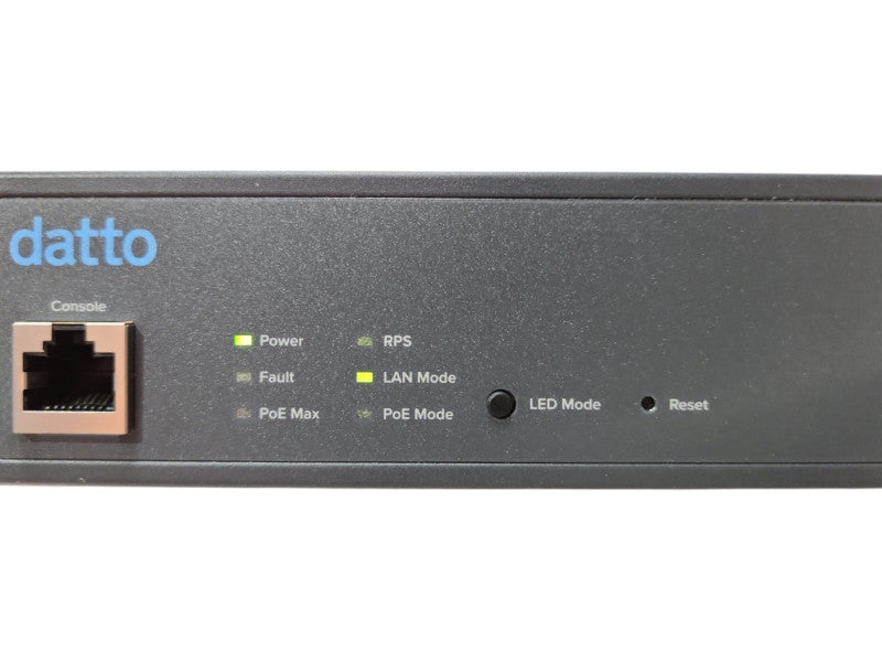 Datto E24v3 Switch 24 Port Gigabit PoE+ Cloud managed Switch, READ