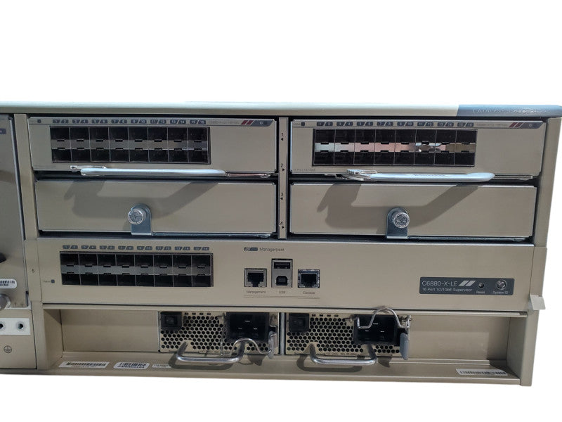 Cisco C6880-X-LE Chassis + Modules 2x 3KW PSU