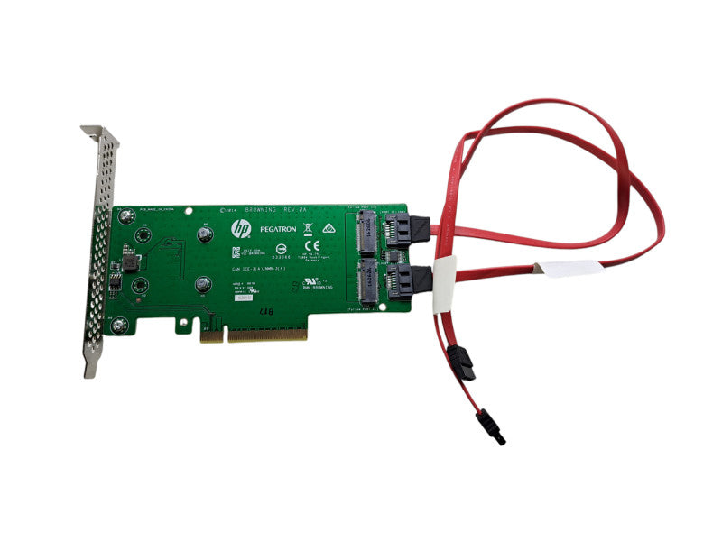 HP Dual Drive SATA M.2 PCIe Riser Card 759505-001 Full Height