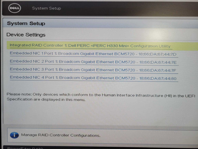 Dell R430 1U 4x 3.5"| Xeon E5-2603 v4 @1.70GHz, 32GB DDR4, H330 Mini  !