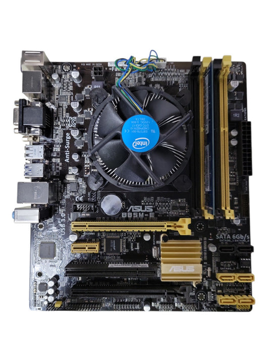 ASUS  B85M-E motherboard w/ Intel i7-4790 @ 3.6GHz 4GB RAM _