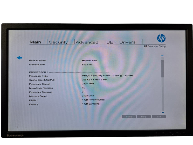 HP Elite Slice USFF | Core i5-6500T @3.50GHz, 8GB DDR4, No HDD/OS