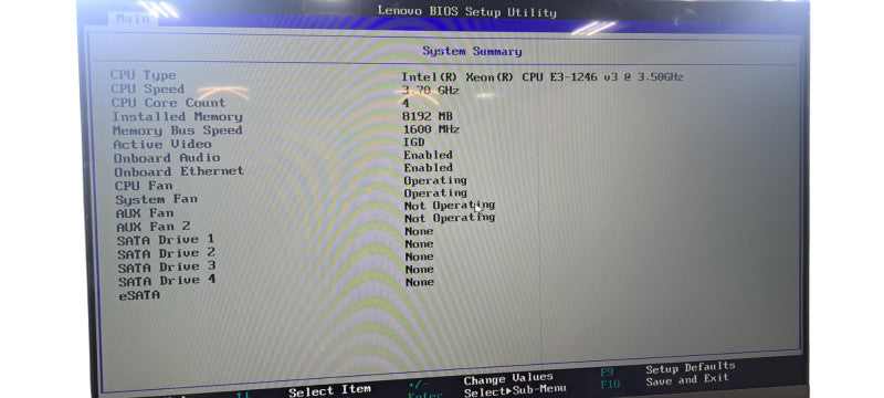 Lenovo ThinkStation P300 Xeon E3-1246 v3 8GB RAM - No HDD