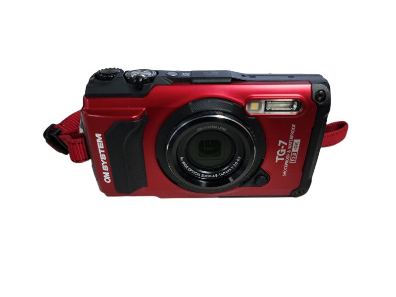 OM SYSTEM Tough TG-7 Digital Camera [Red] (