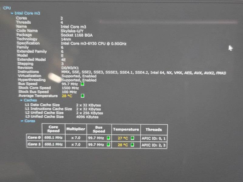 Microsoft Surface Pro 4 1724 m3-6Y30 4GB RAM 128GB SSD  β BudLap