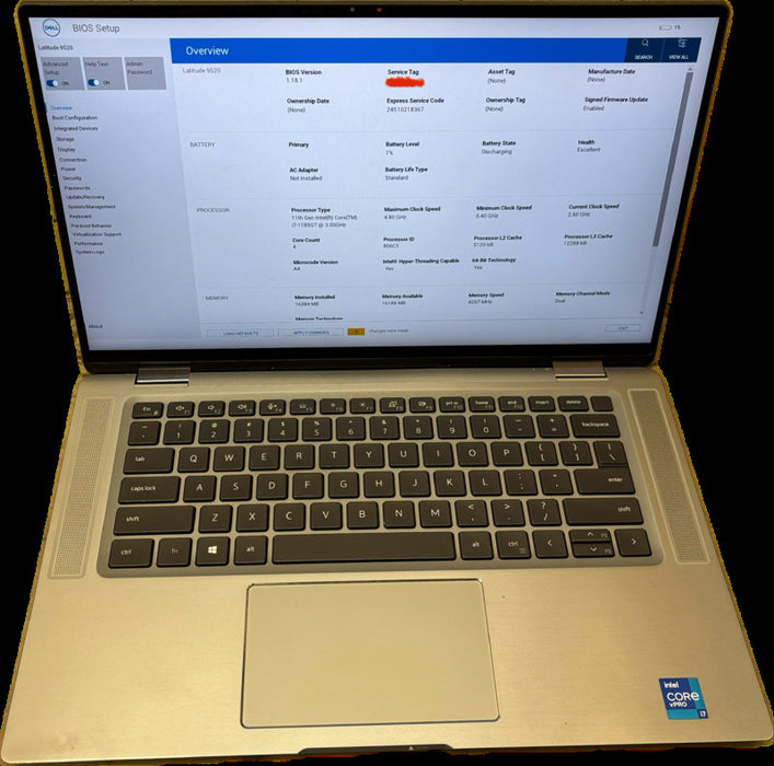 Dell Latitude 9520 TOUCH i7-1185G7 16GB RAM For Parts/Repair READ!  Lap200