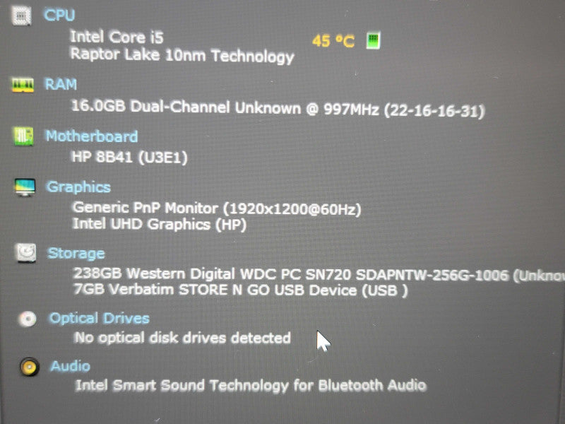 HP EliteBook 840 G10 i5 1345U 16GB RAM 256GB SSD  β Lap200