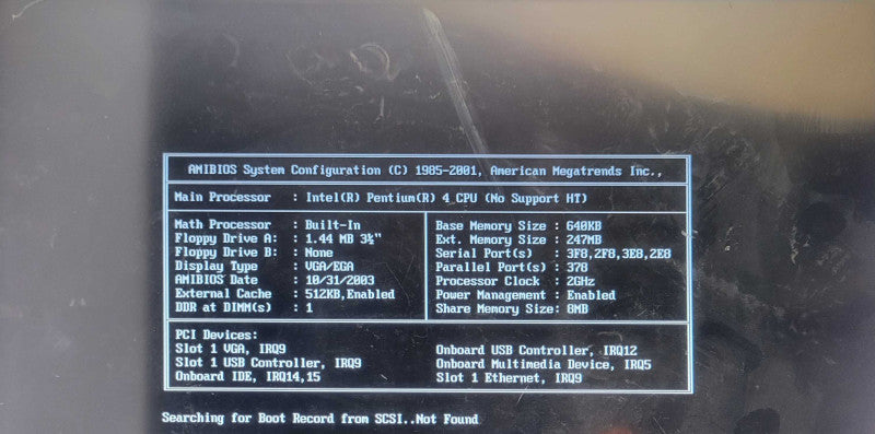Xycom Automation Pro-face Model 4115T Pentium 4 2GHz 640KB RAM, READ _