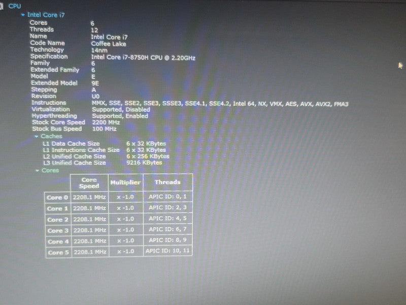 MSI GP63 Leopard i7-8750H 32GB DDR4 GTX 1060 256GB SSD **READ** β Lap200