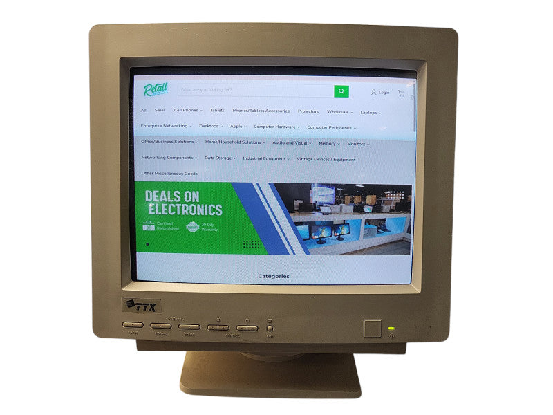 TTX TTX-7565E 15 inch CRT Computer Monitor $