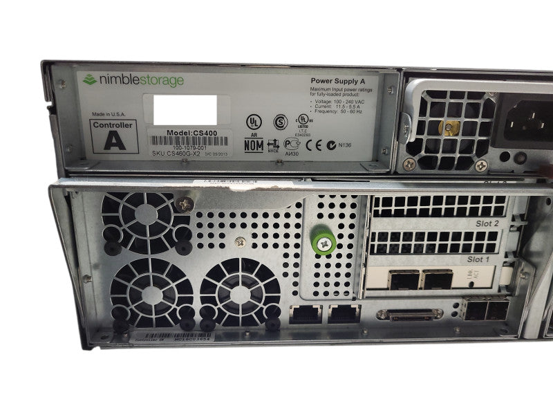Nimble Storage CS200,400,ES1 3U Array, 2x SAS Controllers CS400 16x 3.5"  $