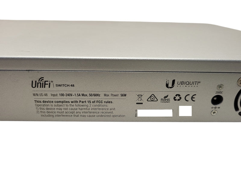Ubiquiti UniFi Switch 48 US-48 Gigabit Switch For Parts/Repair Only $