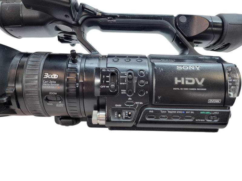 Sony HVR-Z1E HDV 1/3 3CCD Handheld Camcorder - No Battery (TESTED) %