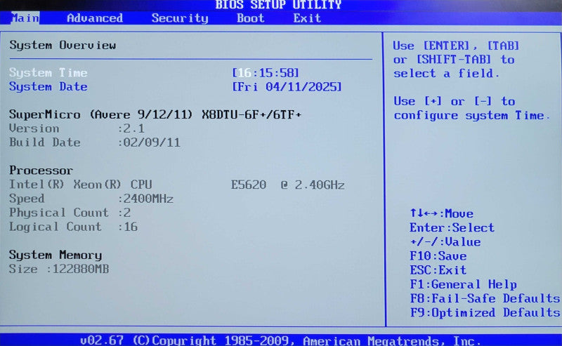 Supermicro 219-9 X8DTU-6F+/6TF+ 2x Xeon E5620 2.40GHz, 120GB RAM, No PSU/HD _