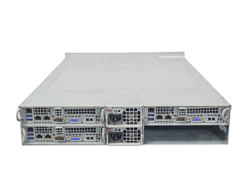 Supermicro 827-16 2U w/ 3x Node X10DRT-H 6x E5-2650v4 192GB DDR4 READ _
