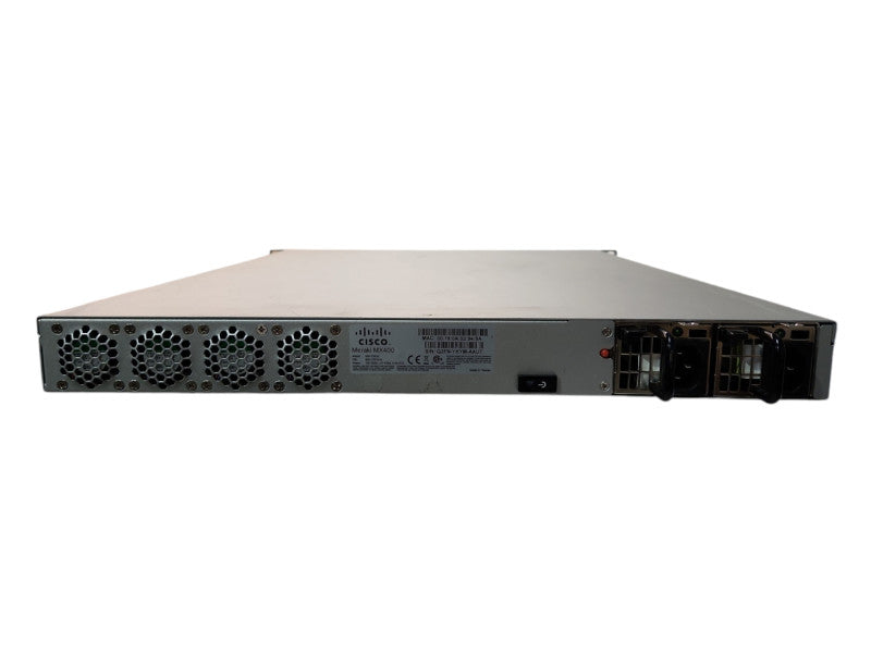 CISCO MERAKI MX400-HW Cloud Managed Security Appliance, Unclaimed